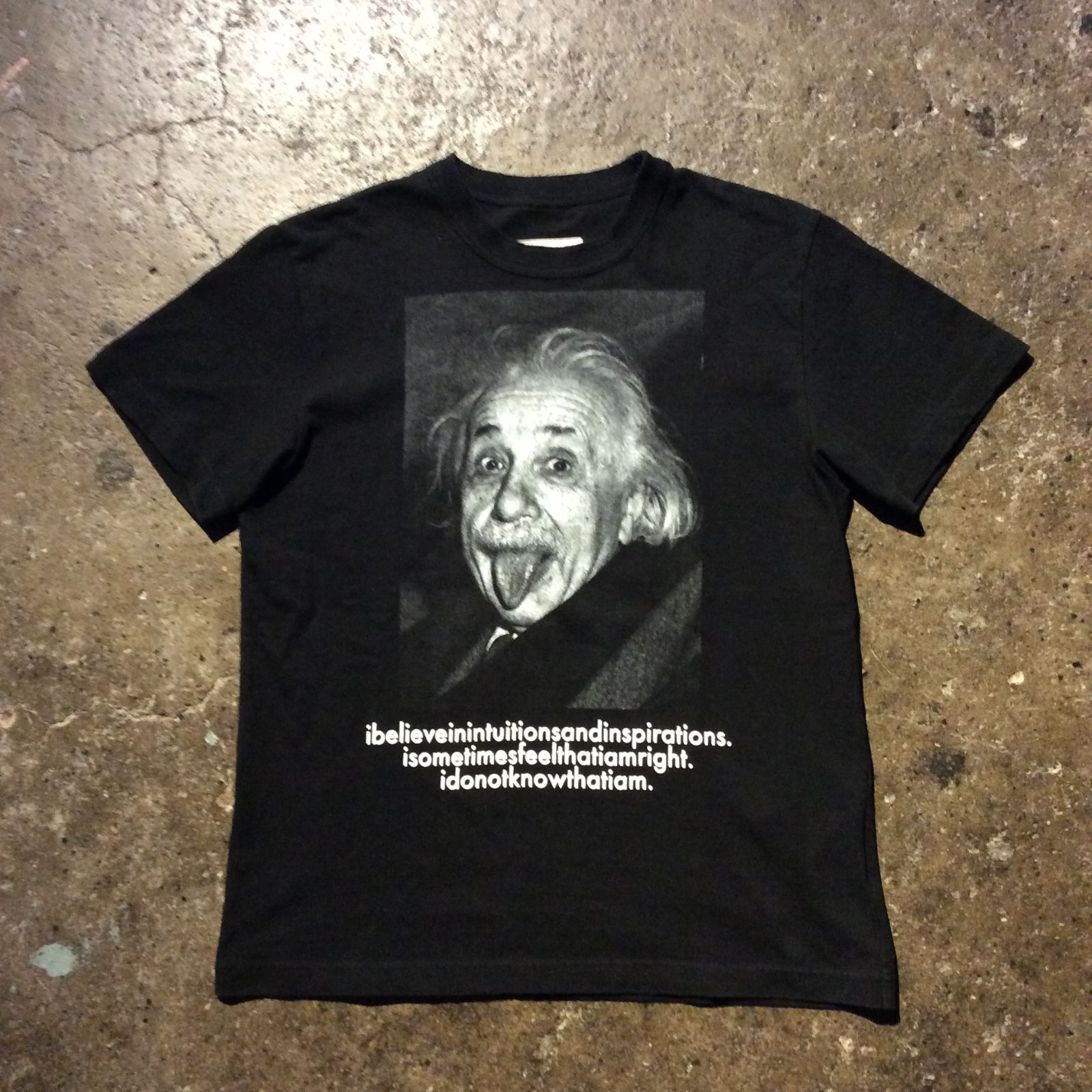 sacai 20aw Einstein T-Shirt フォトTシャツ ブラック 1 サカイ
