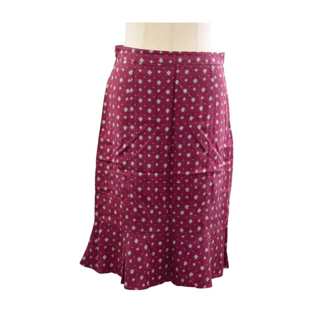 マークジェイコブス MARC JACOBS スカート シルク 総柄 サイズ 2