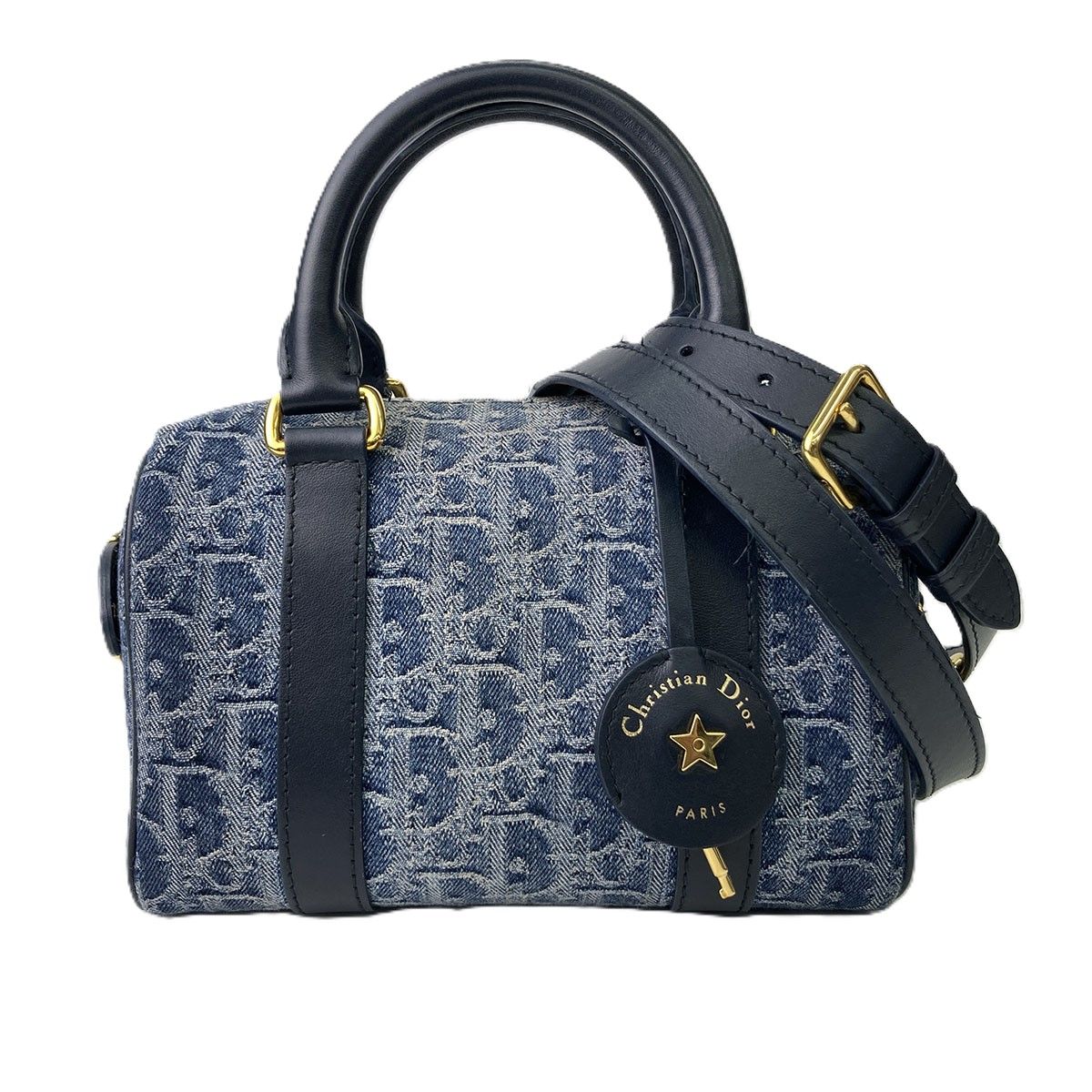 クリスチャンディオール フライト デニム オブリーク ショルダーバッグ Christian Dior クリスチャンディオール オブリークグルーヴ 20デニム