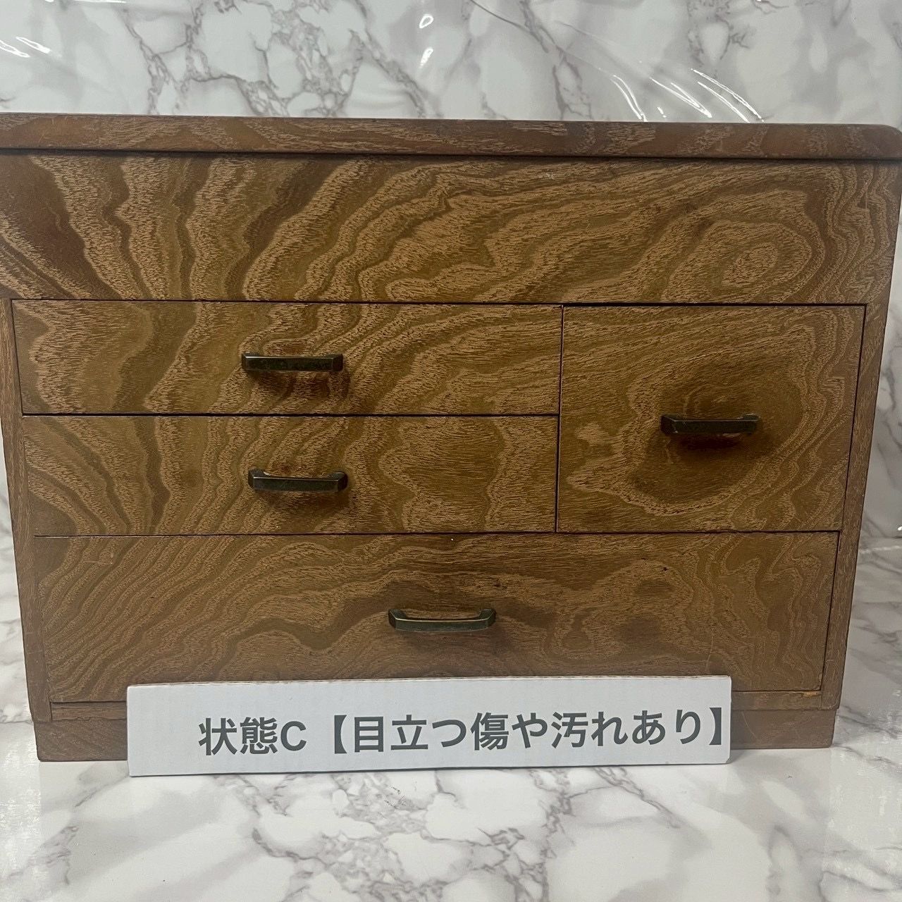 木製 小引き出し 収納 箪笥 卓上 5杯 和家具 レトロ 古道具 - メルカリ