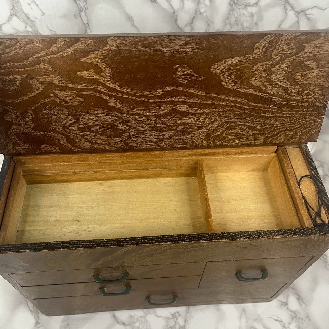 木製 小引き出し 収納 箪笥 卓上 5杯 和家具 レトロ 古道具 - メルカリ