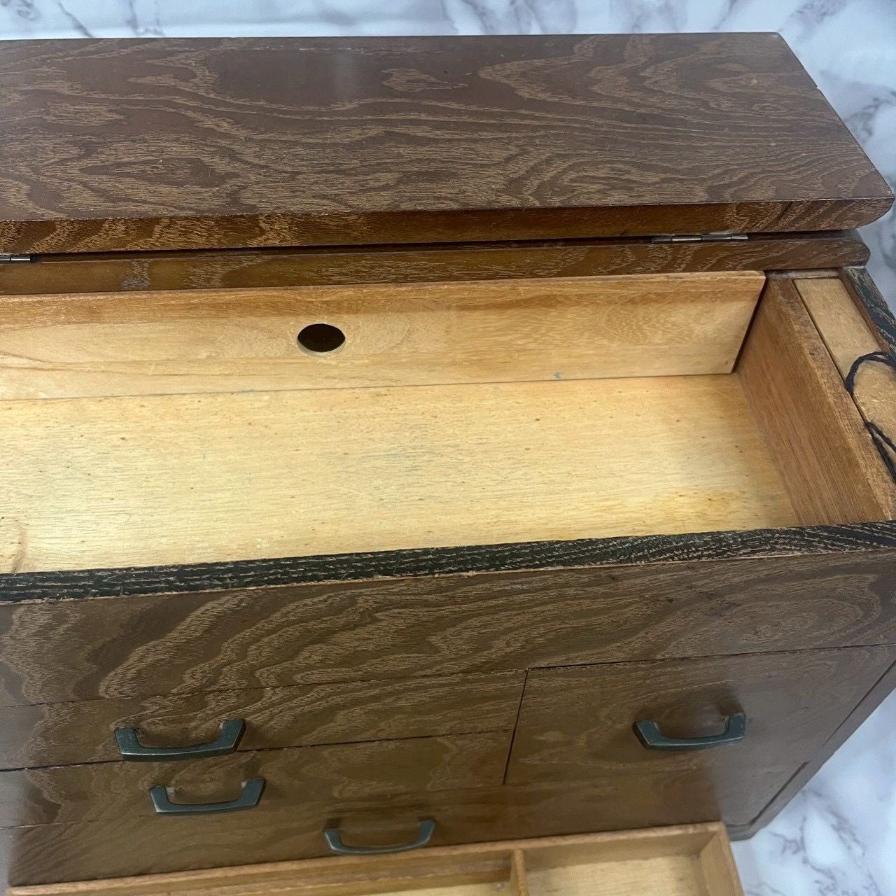 木製 小引き出し 収納 箪笥 卓上 5杯 和家具 レトロ 古道具 - メルカリ