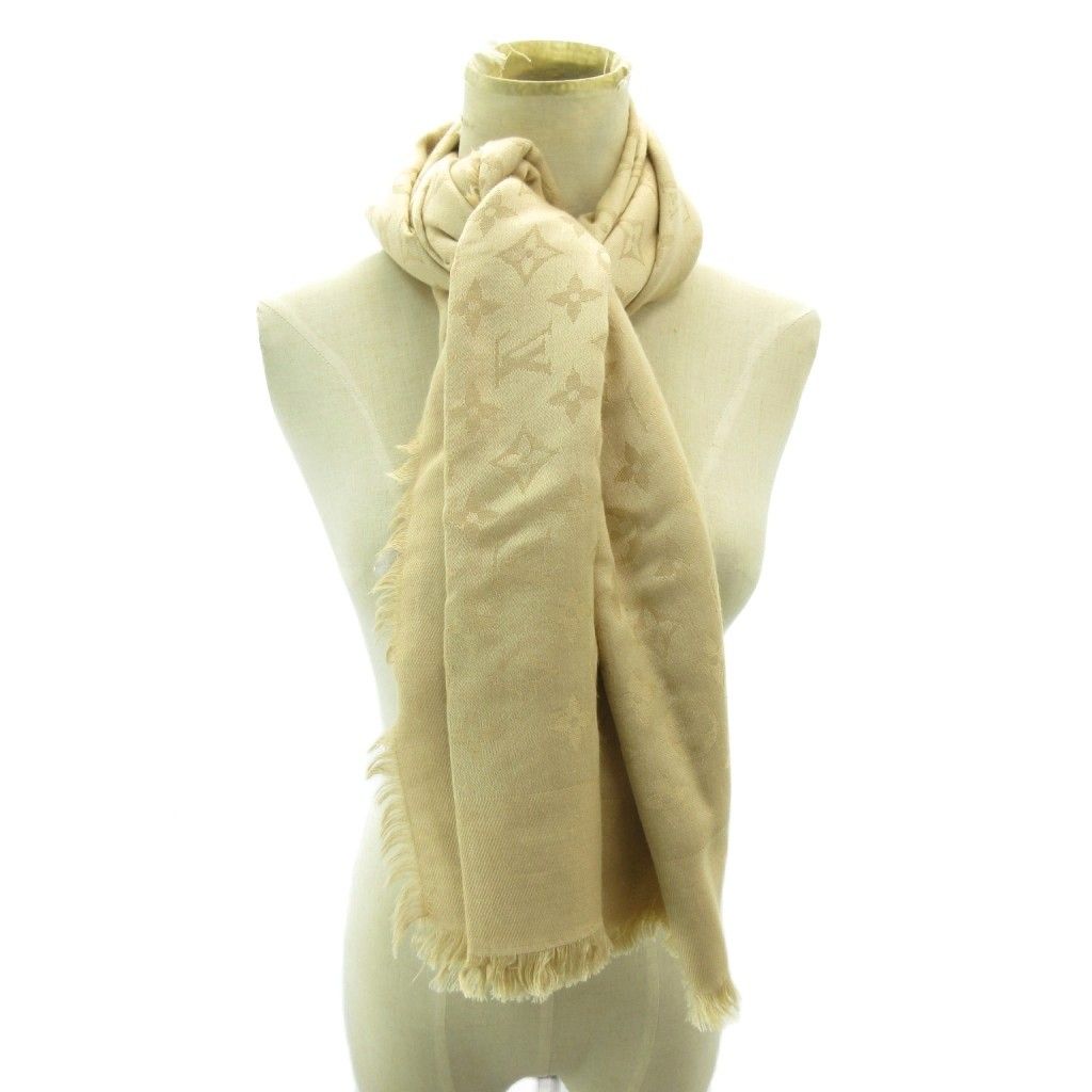 ルイヴィトン LOUIS VUITTON モノグラム ショール ストール ひざ掛け