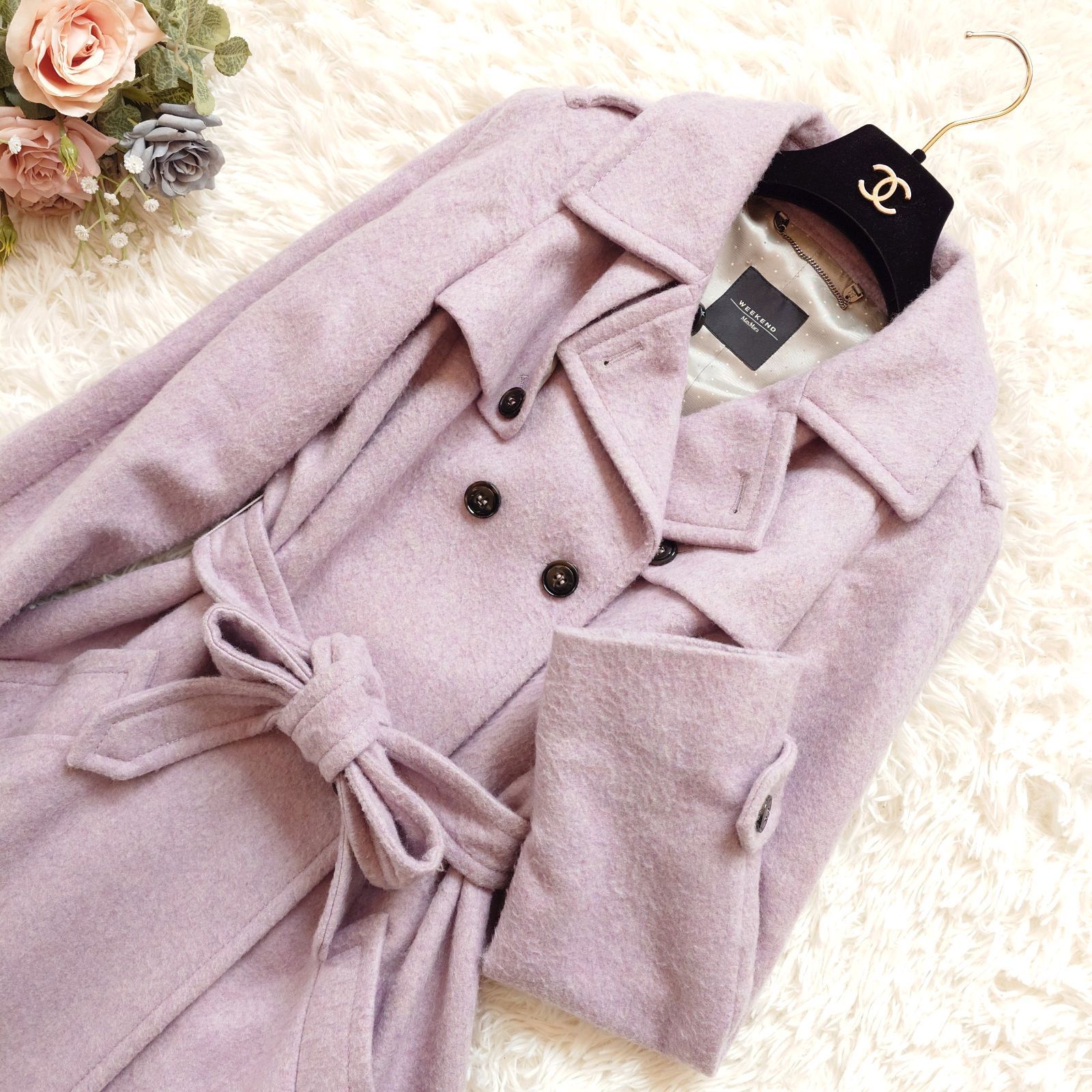 希少カラー マックスマーラ MAXMARA WEEKEND ロングコート トレンチ