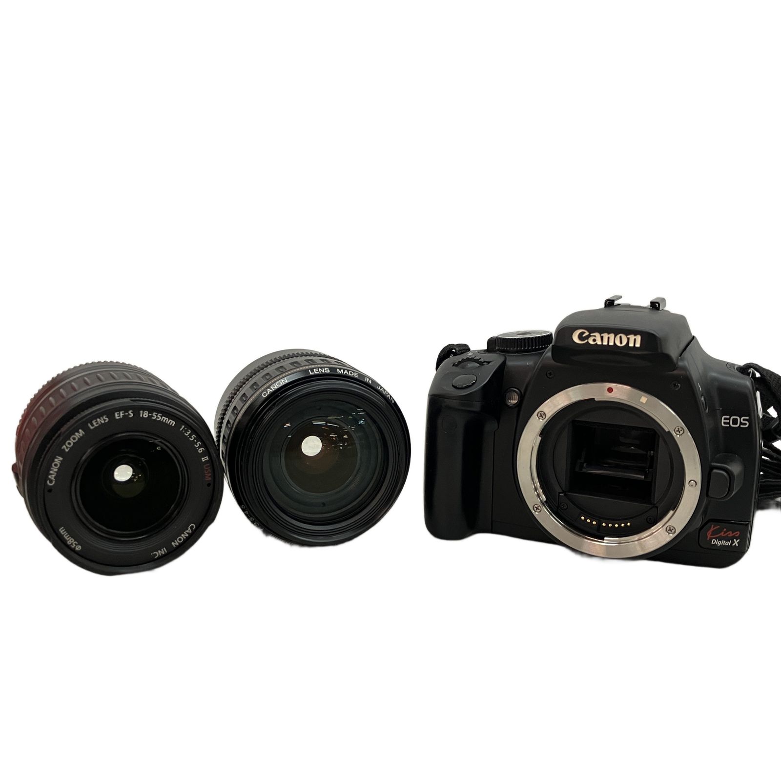キヤノン EOS Kiss Digital X　中古　レンズ2本付き EOS キヤノン デジタル一眼 CANON Kiss Digital X レンズキット 中古