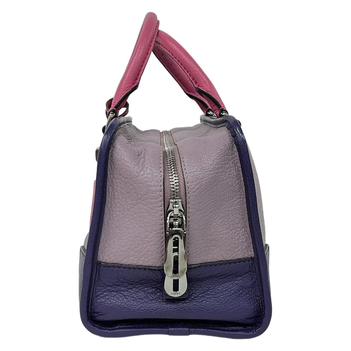 LOEWE(ロエベ) ハンドバッグ アマソナ28 ライトパープル×パープル