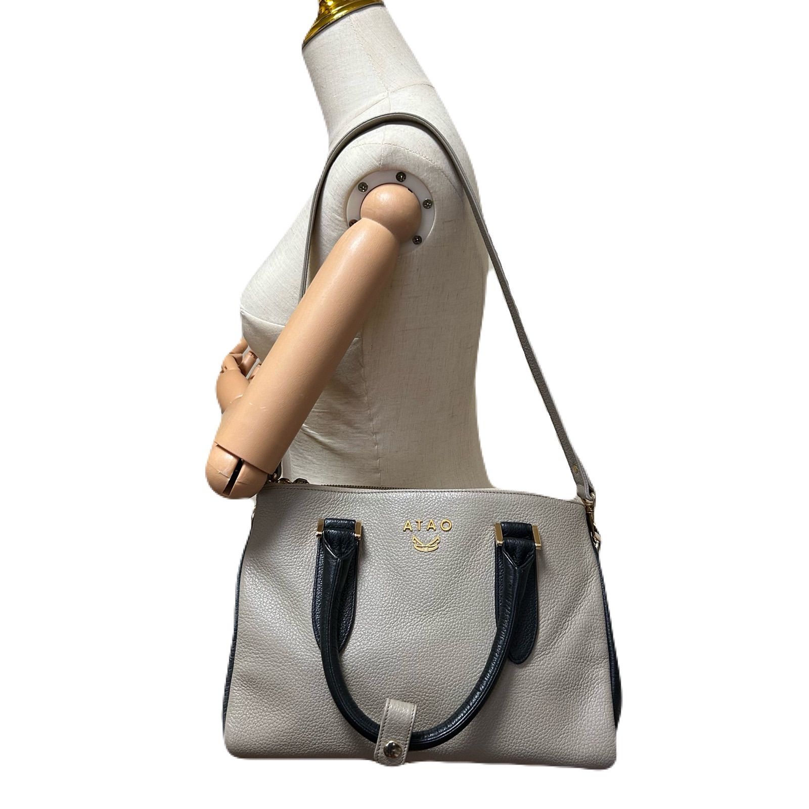 ATAO アタオ ドリー バイカラー トートバッグ ショルダーバッグ