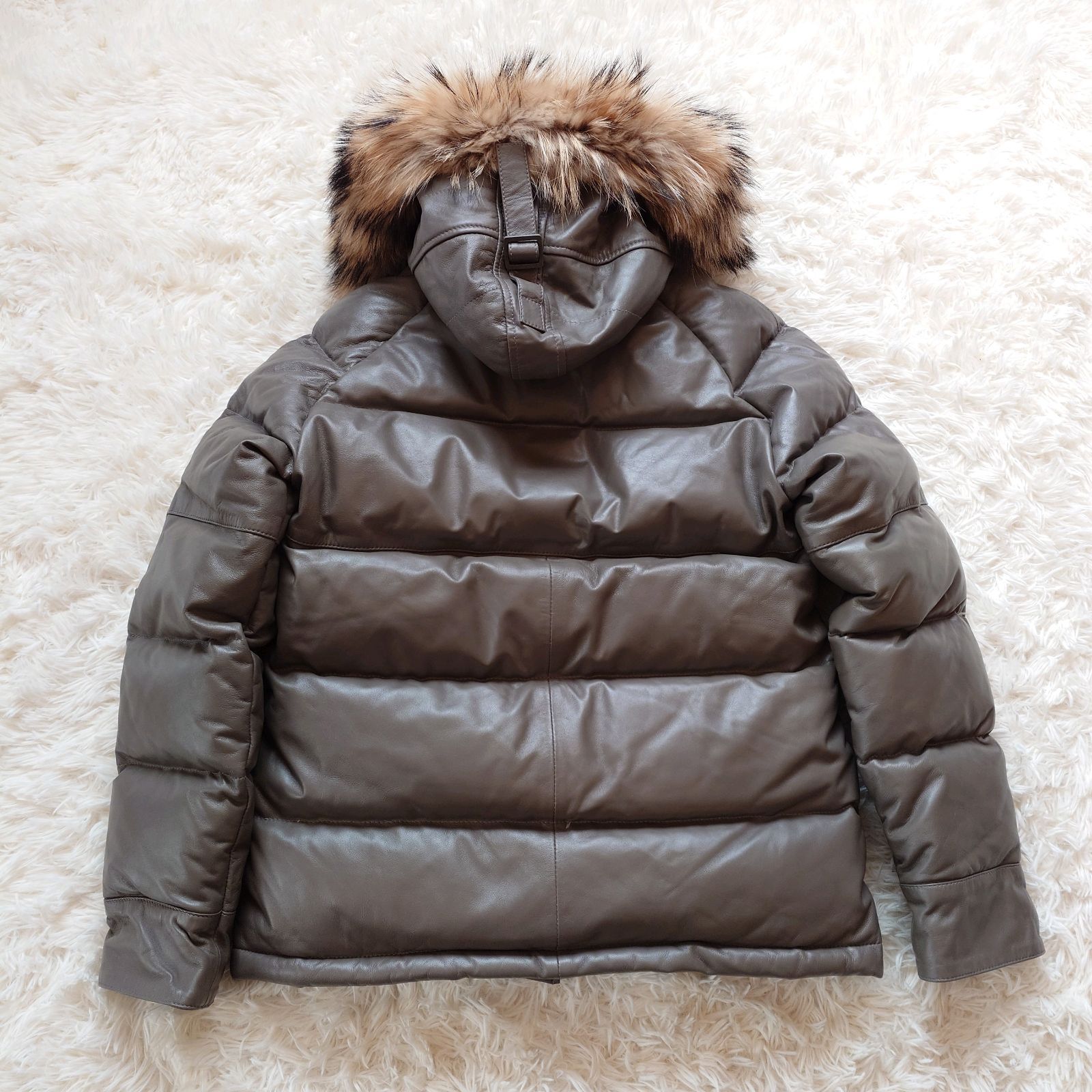 美品 リューグーレザーズ Liugoo Leathers レザー ダウンジャケット