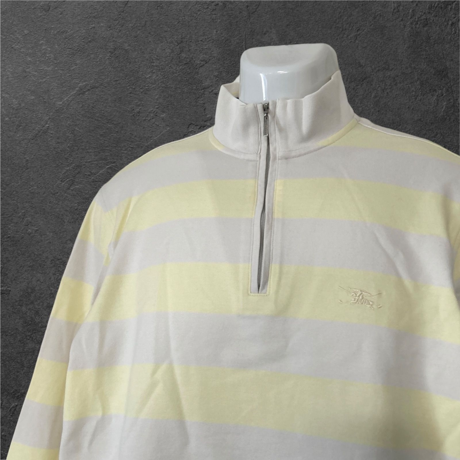 BURBERRY GOLF バーバリーゴルフ メンズ 長袖ハーフジップポロシャツ L