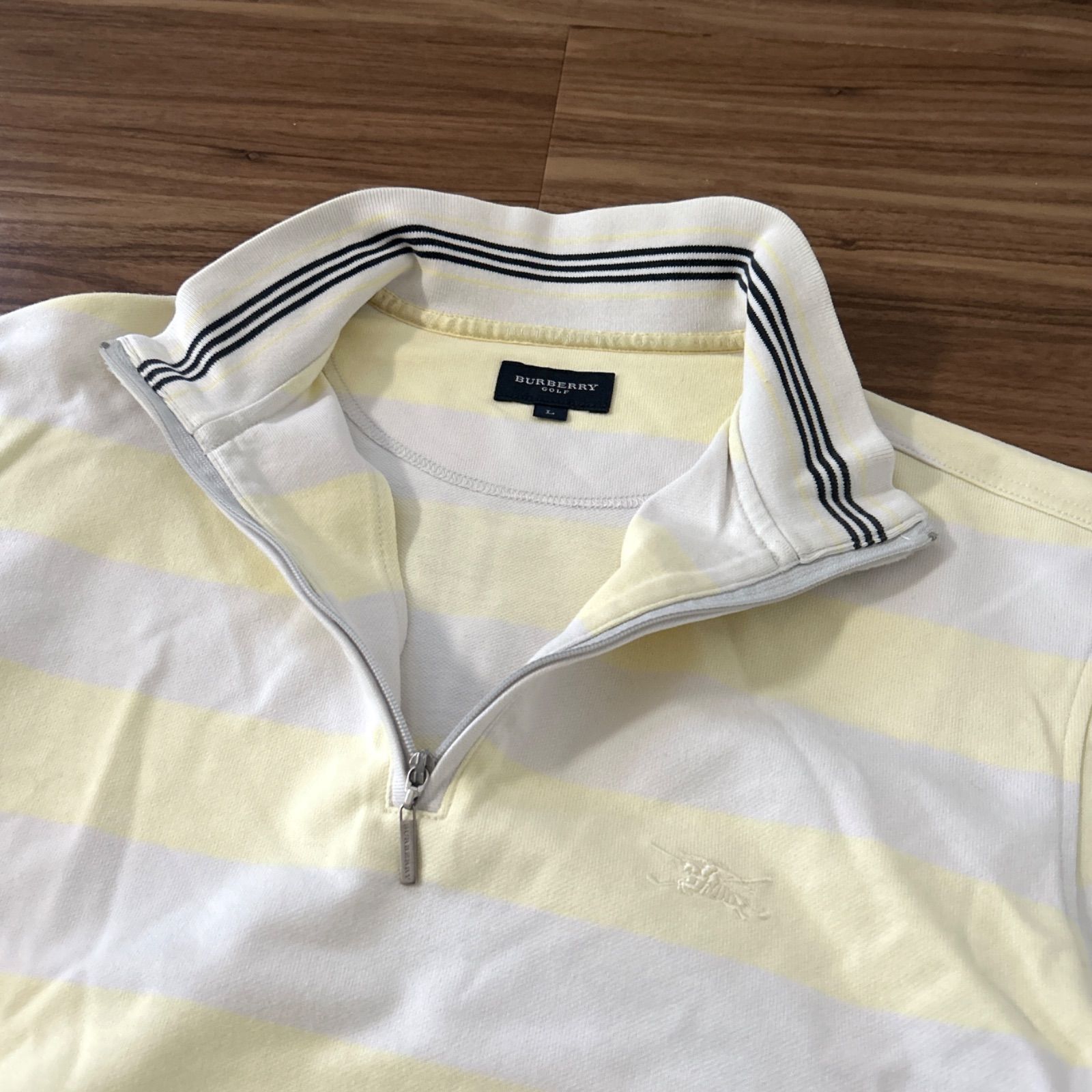 BURBERRY GOLF バーバリーゴルフ メンズ 長袖ハーフジップポロシャツ L