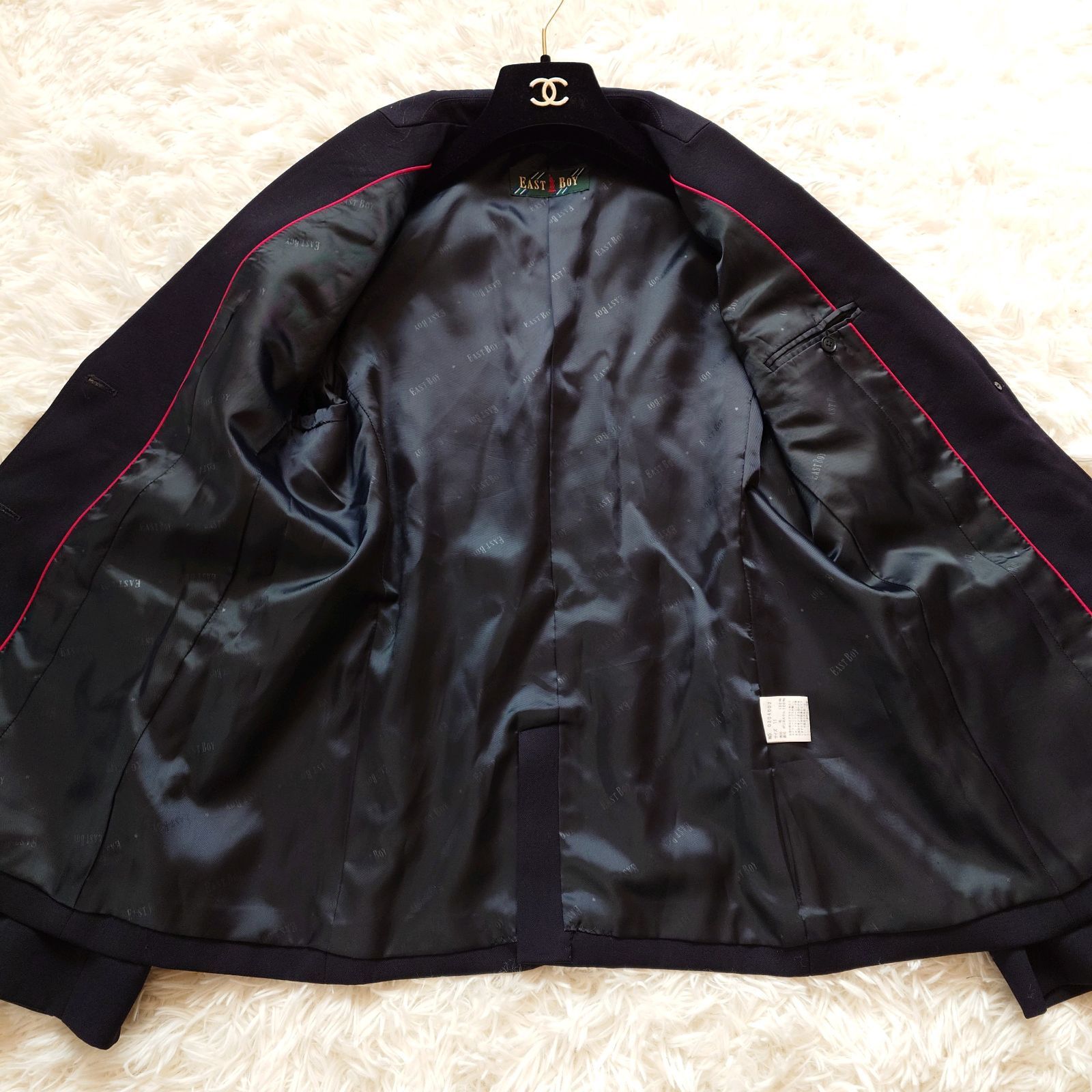 美品 イーストボーイ EASTBOY 紺ブレ テーラードジャケット 金ボタン 