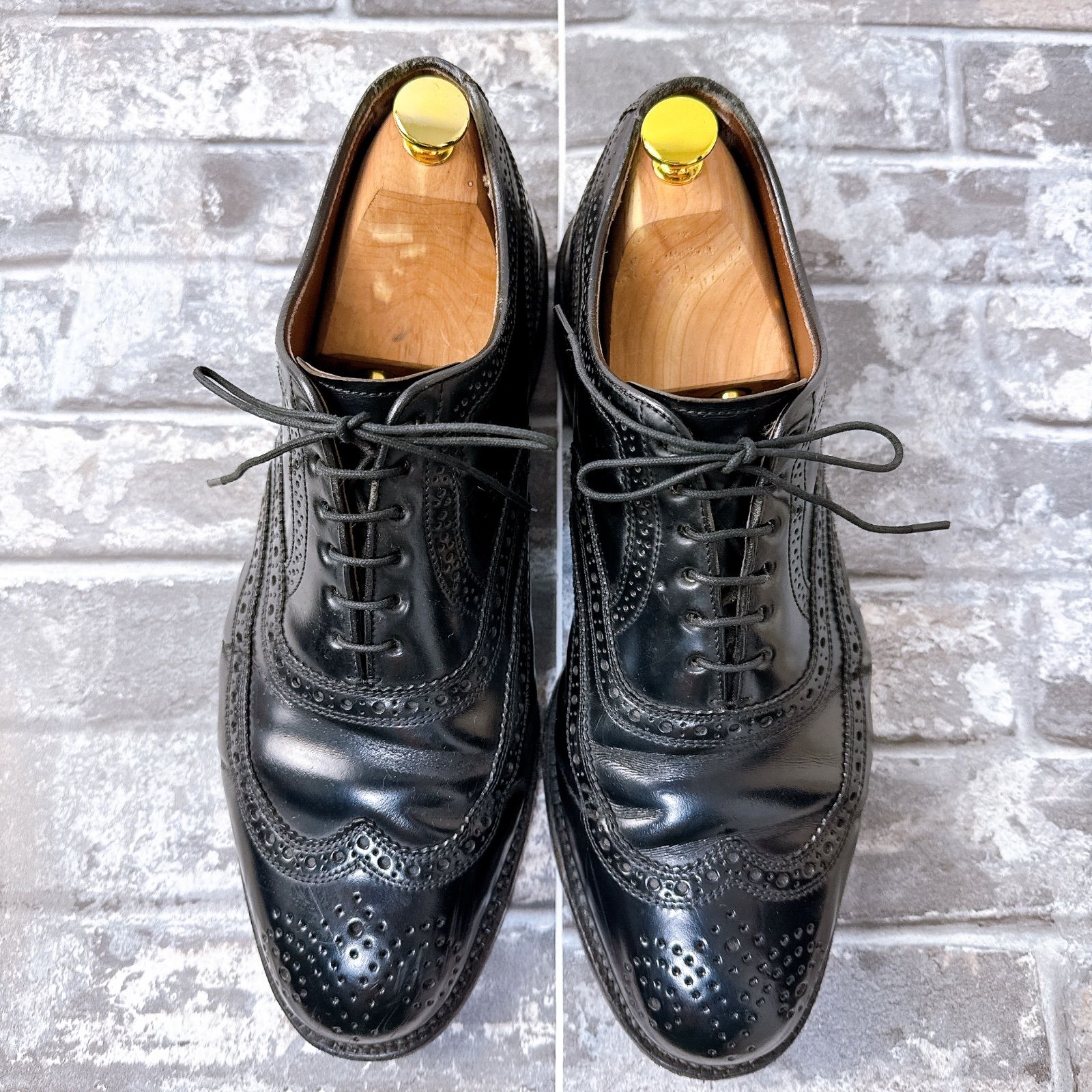 REGAL リーガル【26.5cm】黒レザー ウイングチップドレスシューズ