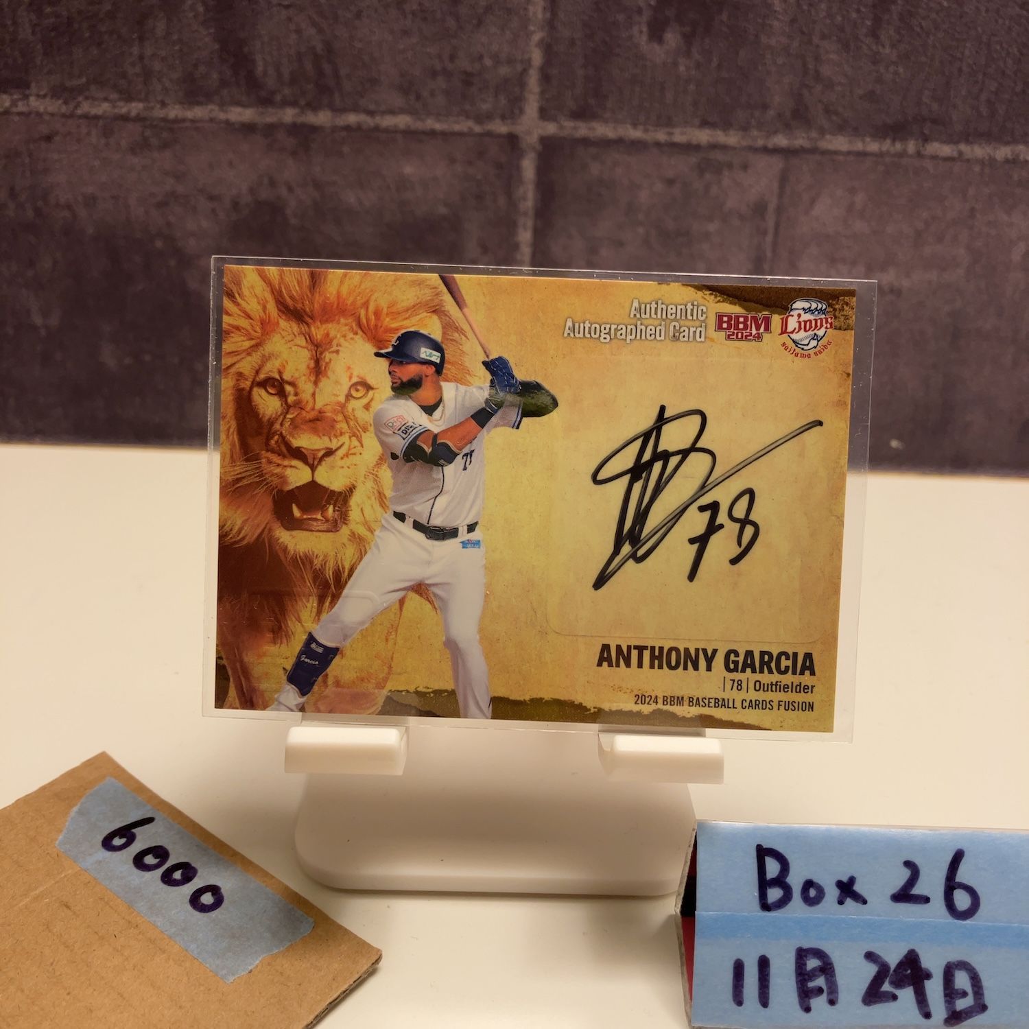 2024 BBM FUSION アンソニーガルシア Anthony Garcia 32/69 直筆サイン