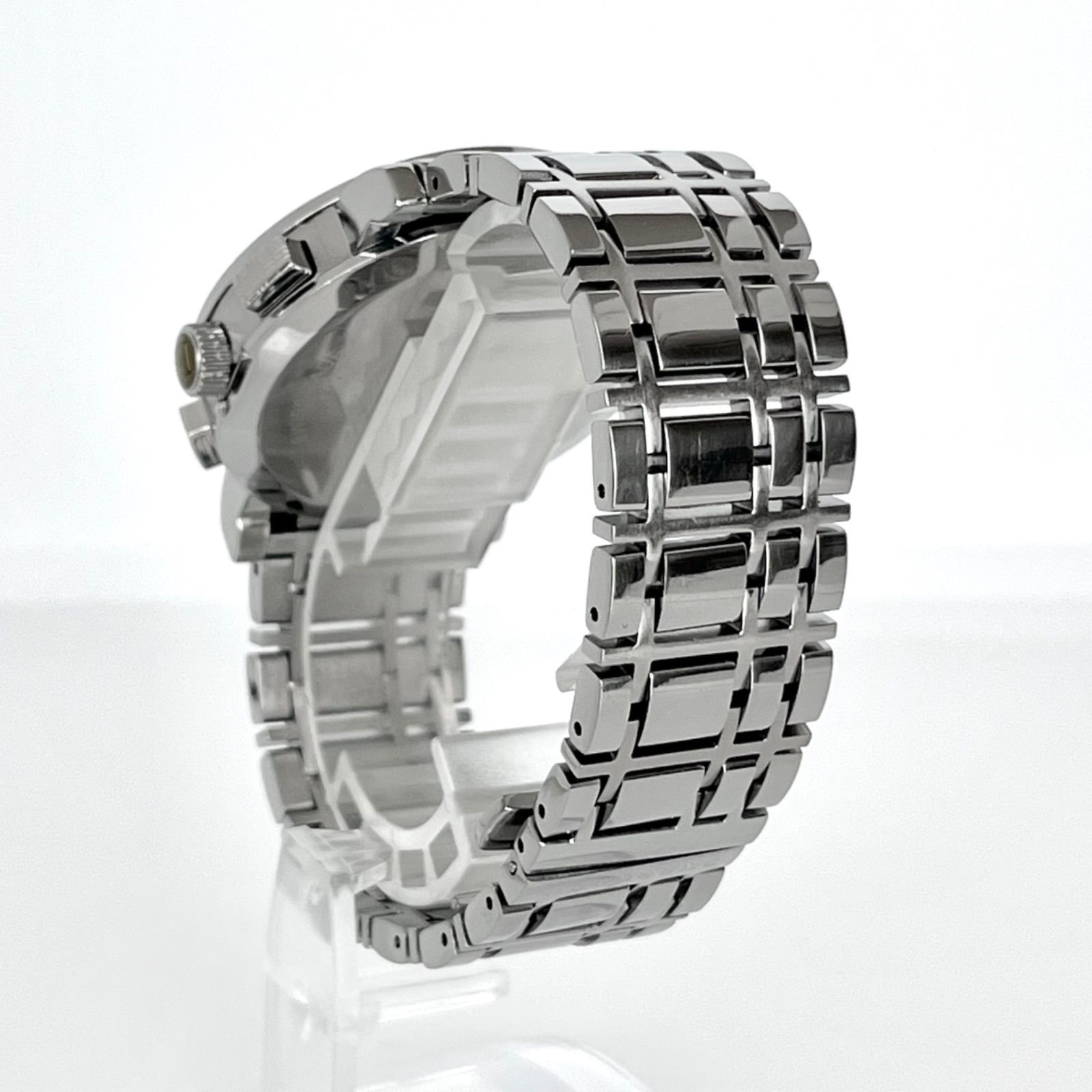 バーバリー BU1360 メンズ 腕時計 磨き済み クロノグラフ 美品