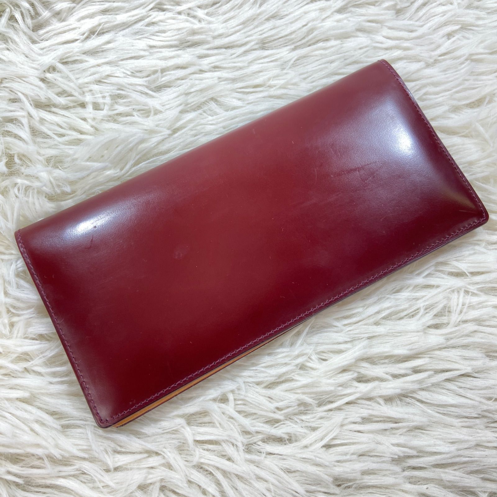 長財布 CYPRIS キプリス コードバン 長財布 バーガンディ