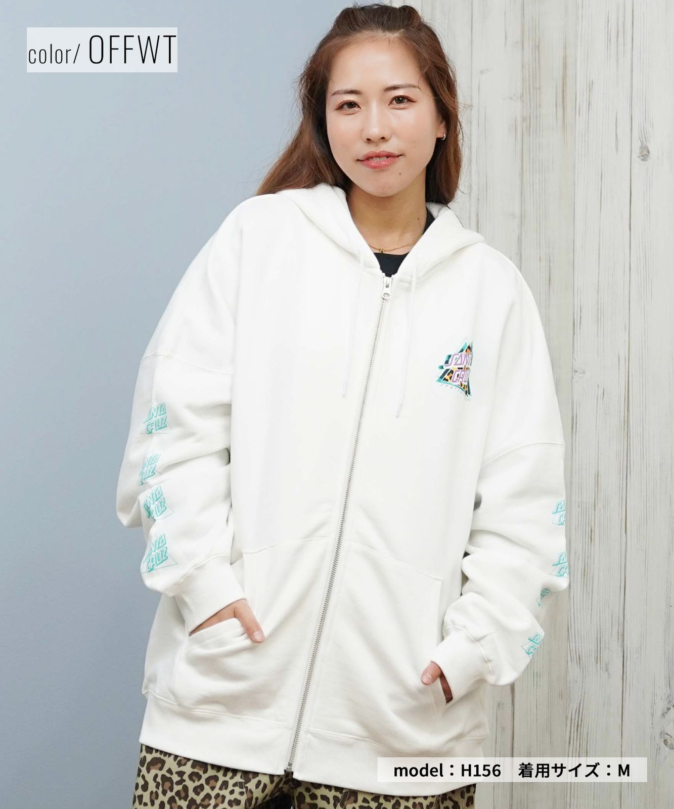 ムラスポ公式】新品 SANTA CRUZ サンタクルーズ ジップアップ パーカー