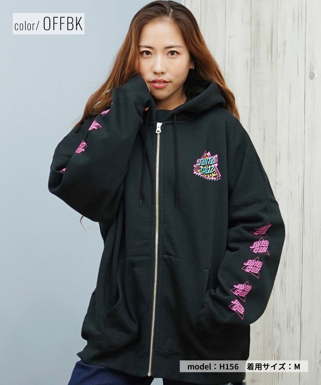 ムラスポ公式】新品 SANTA CRUZ サンタクルーズ ジップアップ パーカー