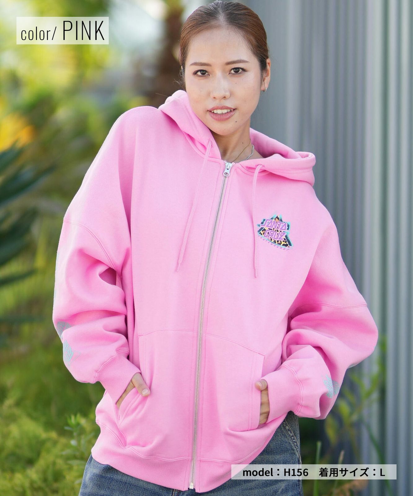 ムラスポ公式】新品 SANTA CRUZ サンタクルーズ ジップアップ パーカー