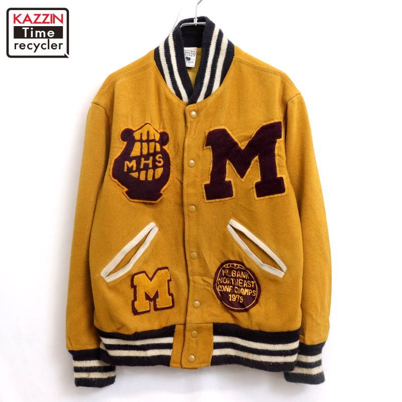 70s vintage ウール スタジャン メンズ Mサイズ相当 - メルカリ