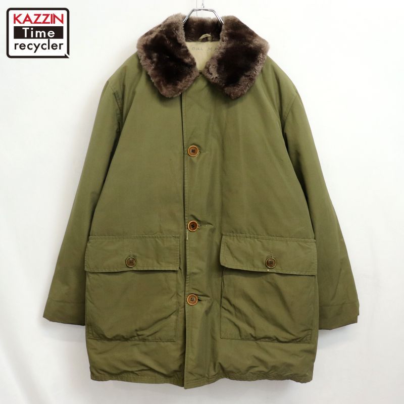 60s vintage Eddie Bauer 日の出タグ 襟ボア ダウンジャケット メンズ