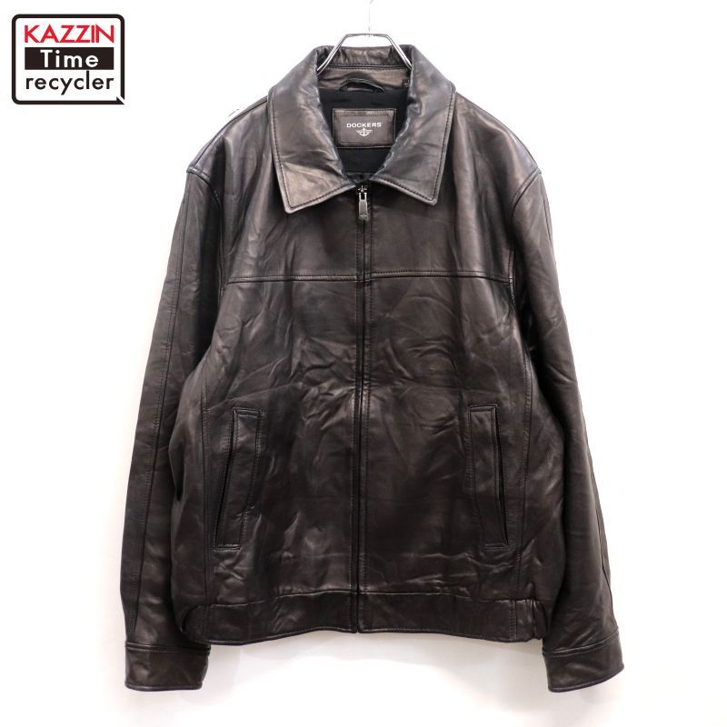 00s DOCKERS レザージャケット メンズ 表記Lサイズ - メルカリ