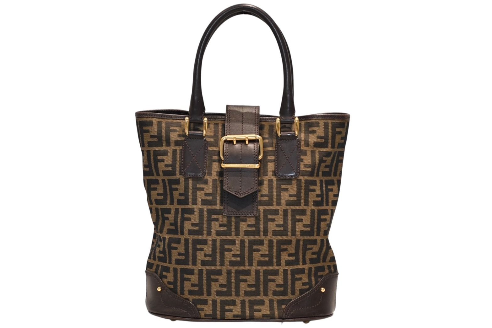 FENDI フェンディ ハンドバッグ ズッカ柄 イタリア製 キャンバス