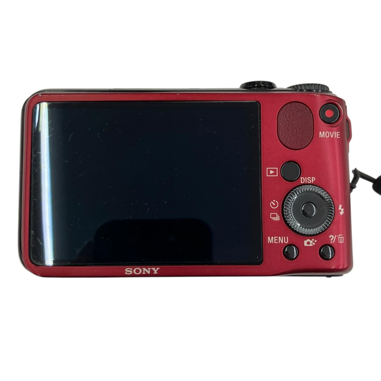 Sony コンパクトデジタルカメラ 赤 118011 動作未確認 SONY ソニー デジカメ CyberShot Exmor R 18.2 Mega