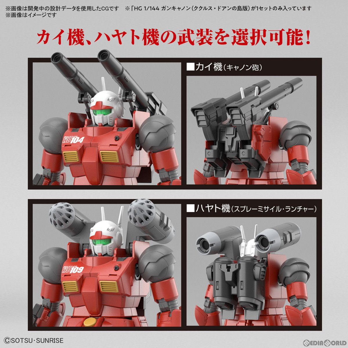 再販) HG 1/144 ガンキャノン(ククルス・ドアンの島版) 機動戦士