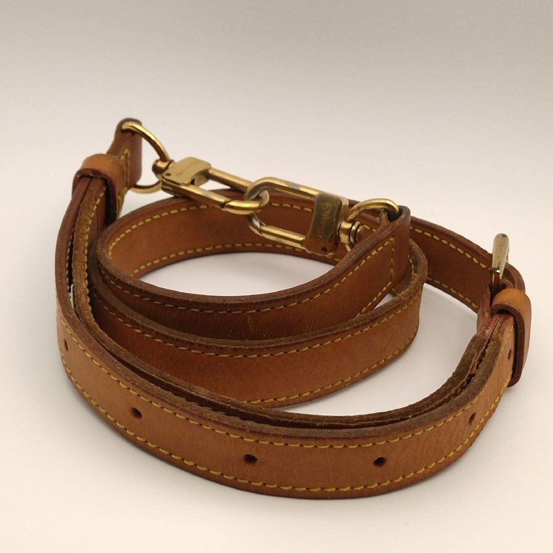 ルイヴィトン ショルダーストラップ ヌメ革 レザー 調整可能 ゴールド