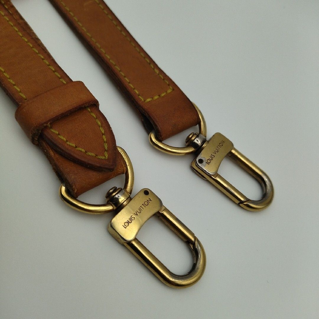 ルイヴィトン ショルダーストラップ ヌメ革 レザー 調整可能 ゴールド
