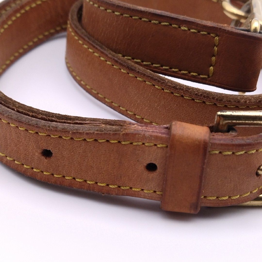 ルイヴィトン ショルダーストラップ ヌメ革 レザー 調整可能 ゴールド