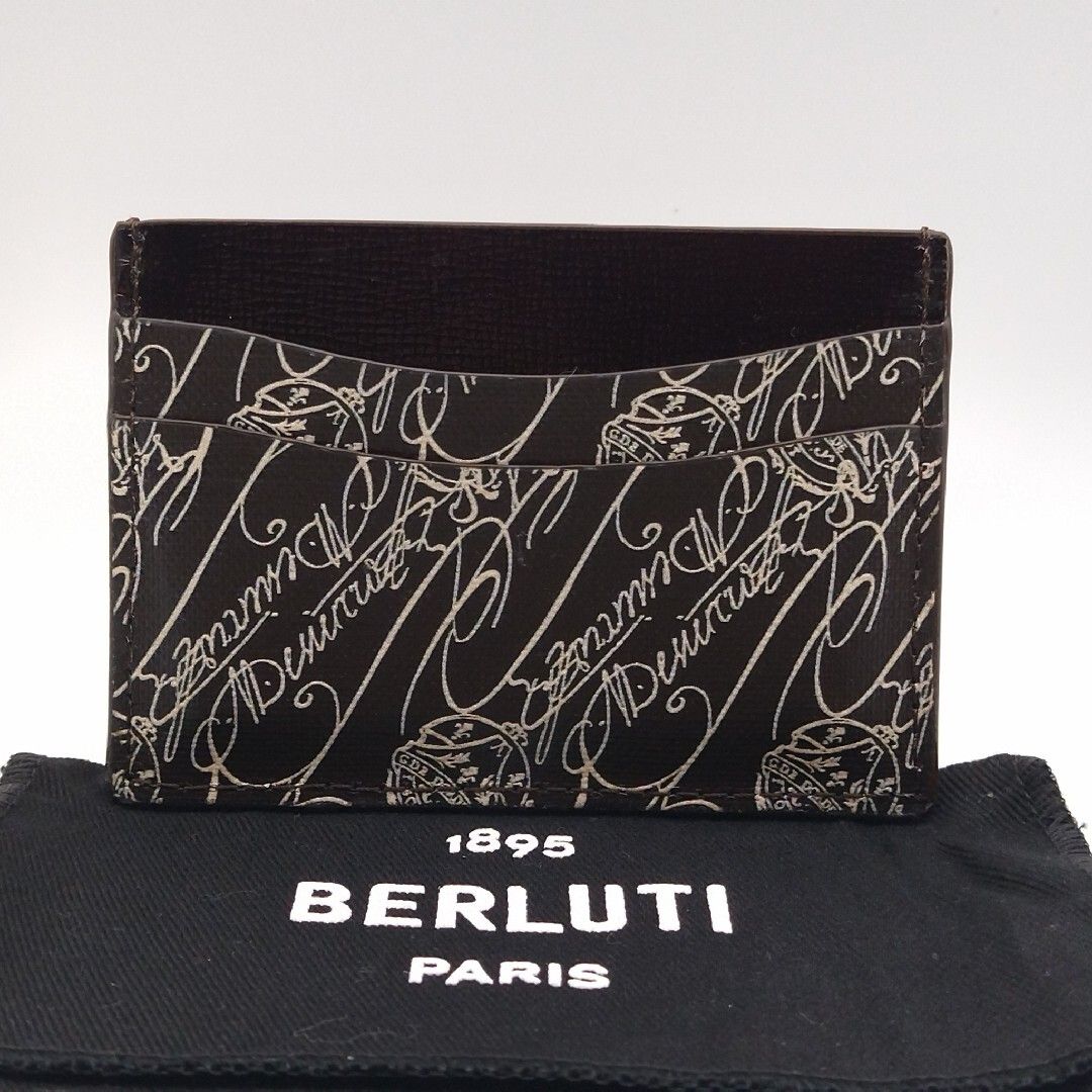 ベルルッティ　名刺入れ　最終値下げ 極美品】ベルルッティ 名刺入れ カードケース トワルマルブフ ブラック
