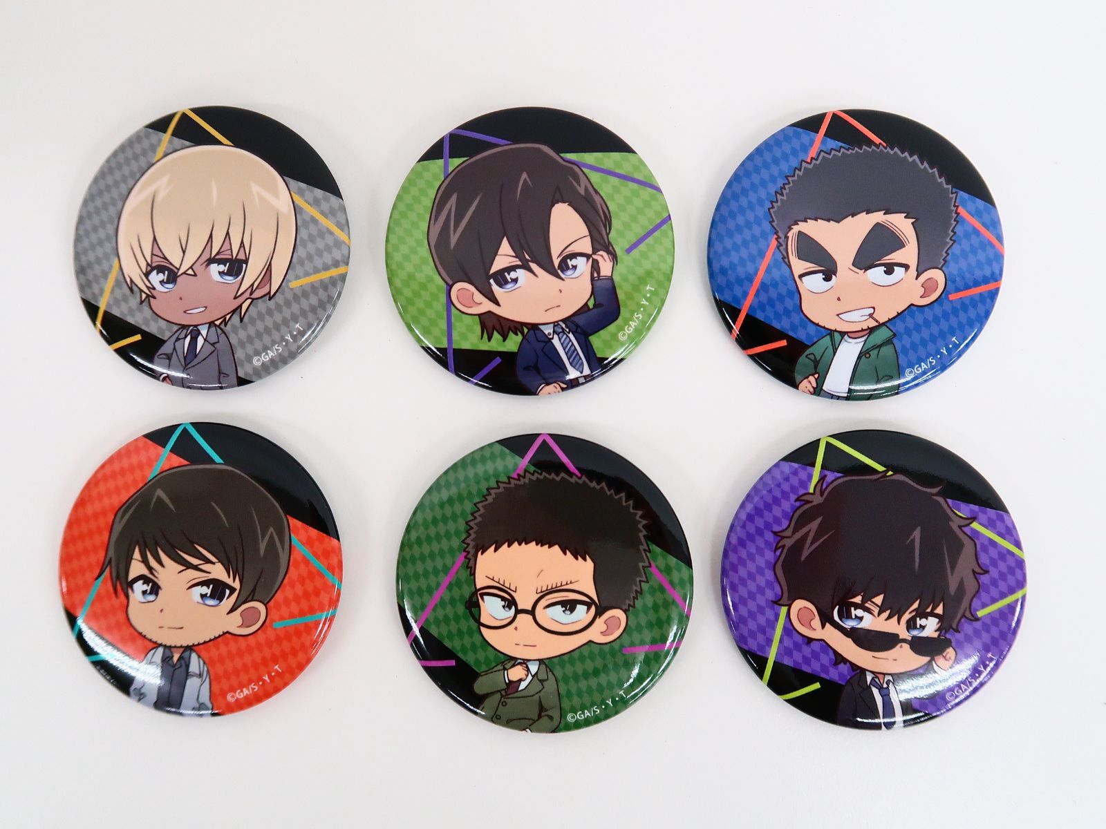 全6種セット 名探偵コナン ぷちキャラコレクト缶バッジVol.6 BOX