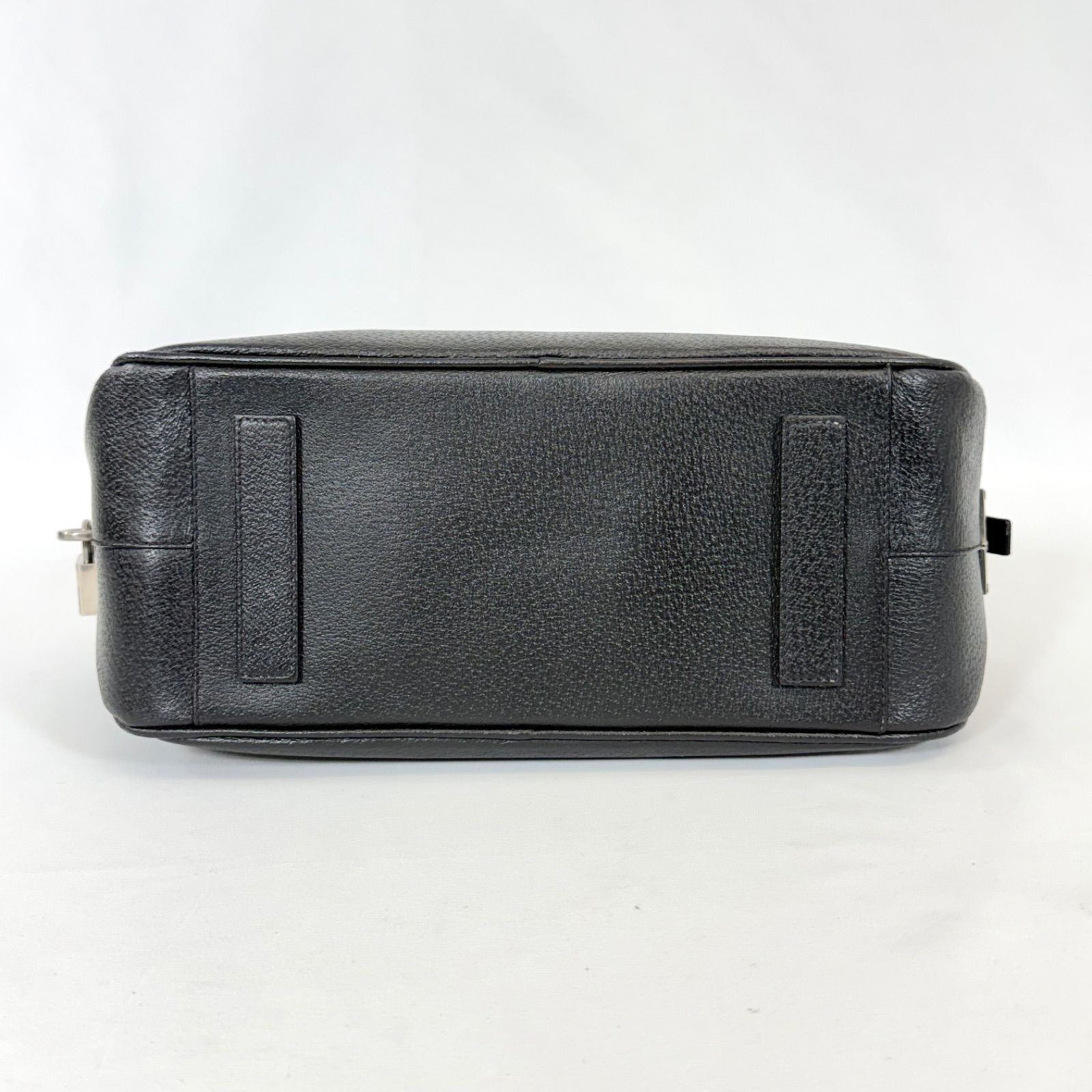 希少 鍵付き・美品】PRADA プラダ レザー 三角プレート スモール