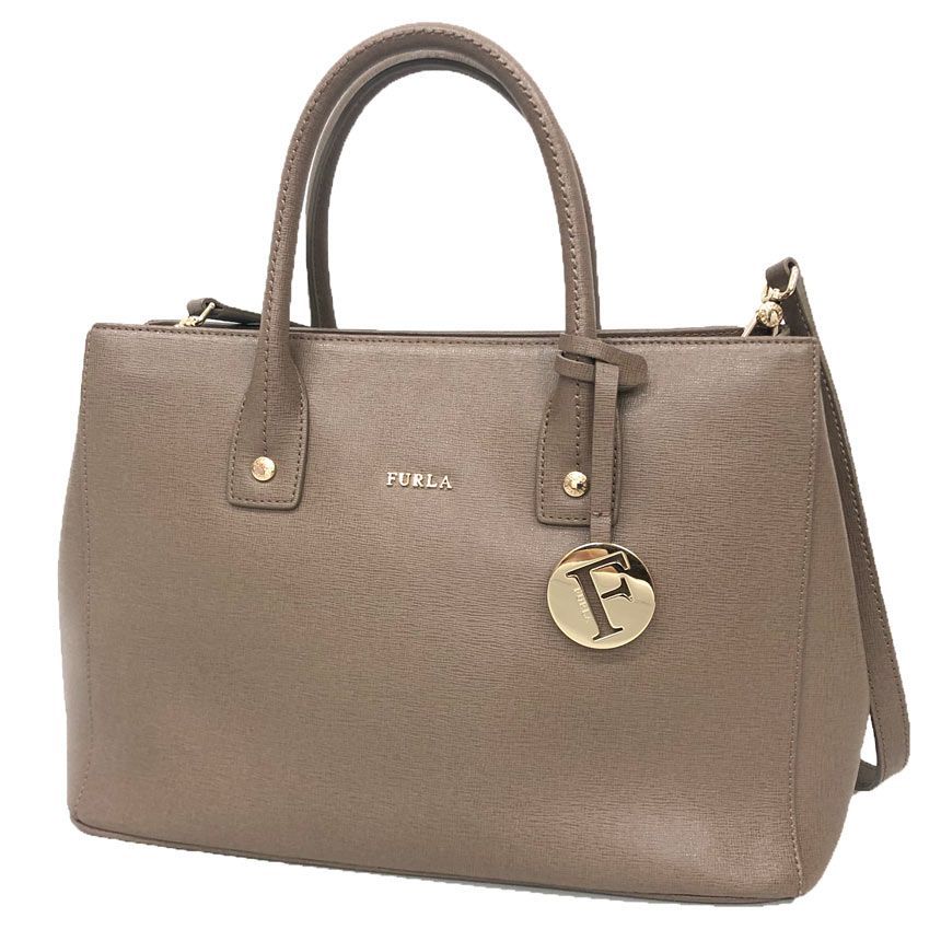 FURLA フルラ LINDA リンダ レザー スモール トート 2WAY ハンドバッグ