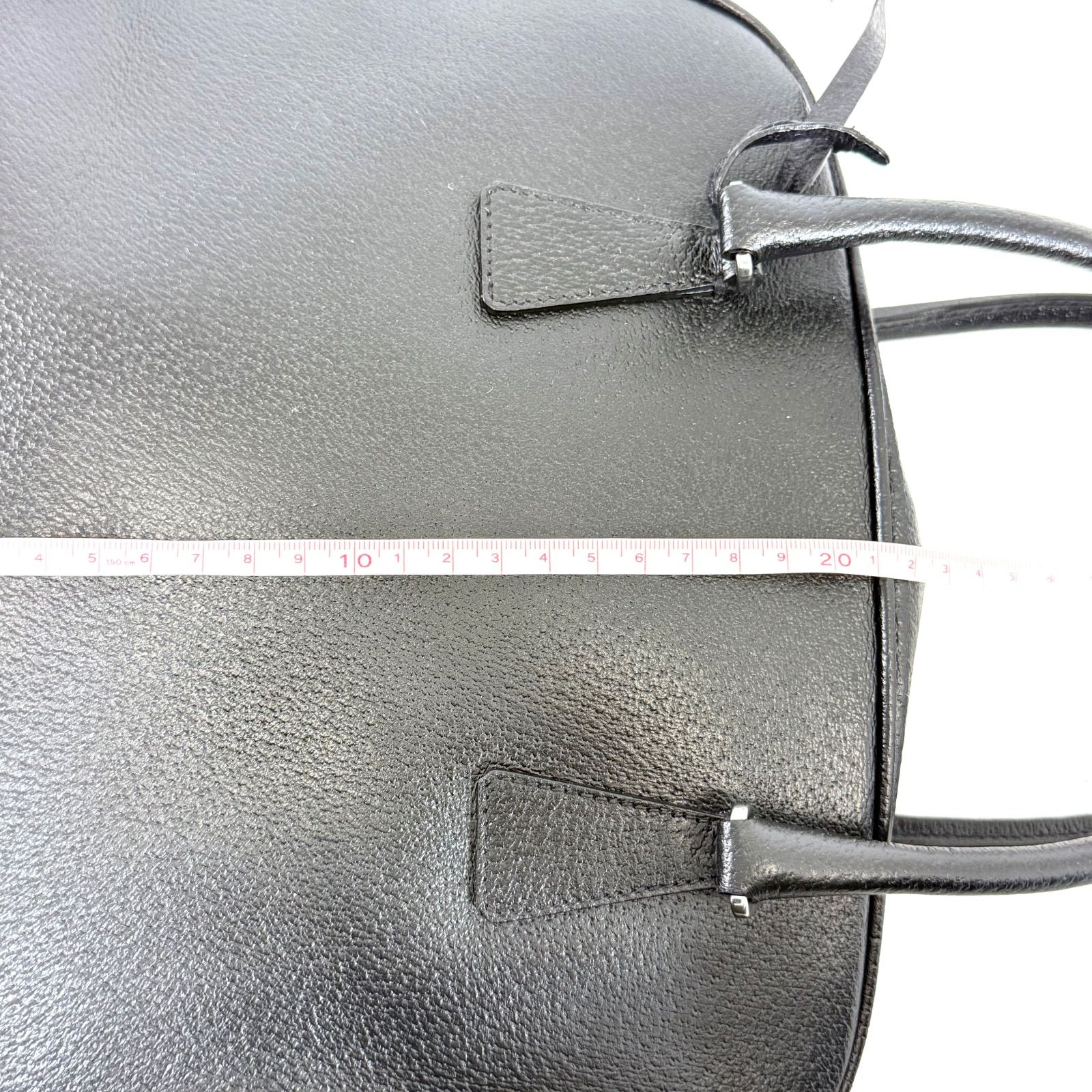 希少 鍵付き・美品】PRADA プラダ レザー 三角プレート スモール