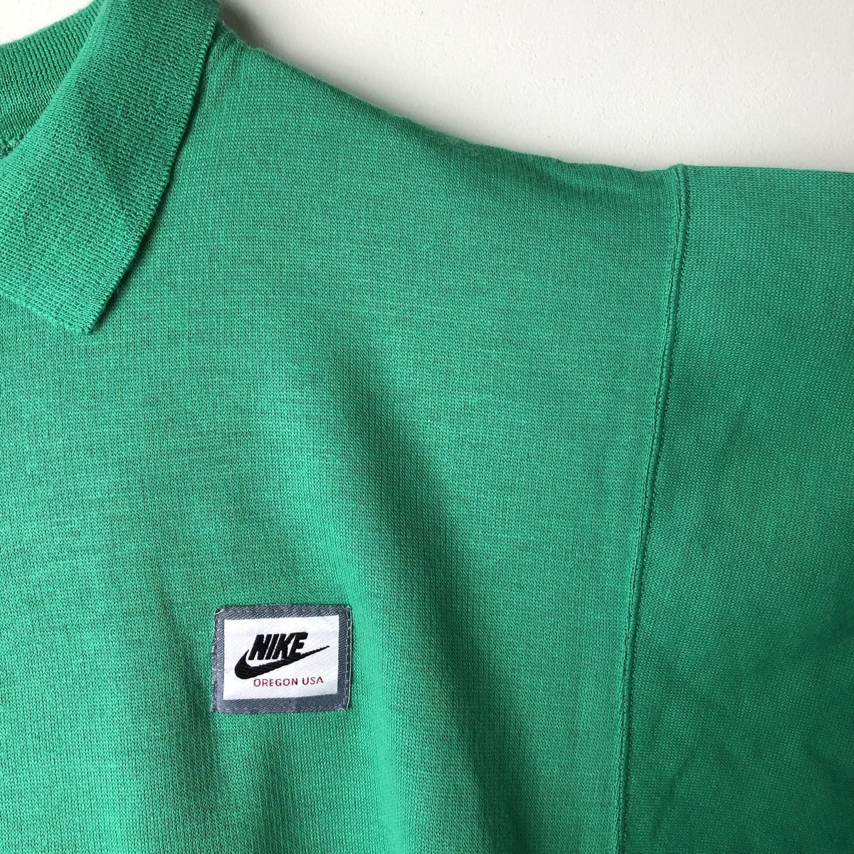 古着 80年代 ナイキ NIKE 紺タグ 襟付き ワンポイントロゴスウェット