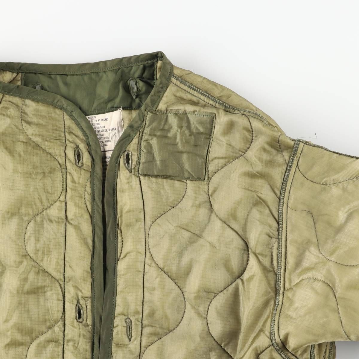 古着 70年代 米軍実品 迷彩柄 ERDL 古着 70年代 米軍実品 リップストップ ミリタリー ライナージャケット メンズM相当 ヴィンテージ/eaa458734 グリーンリーフカモ リップストップ