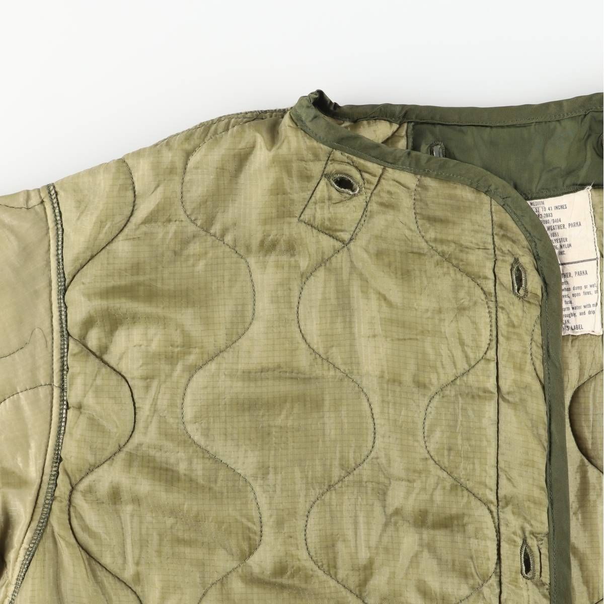 古着 70年代 米軍実品 迷彩柄 ERDL 古着 70年代 米軍実品 リップストップ ミリタリー ライナージャケット メンズM相当 ヴィンテージ/eaa458734 グリーンリーフカモ リップストップ