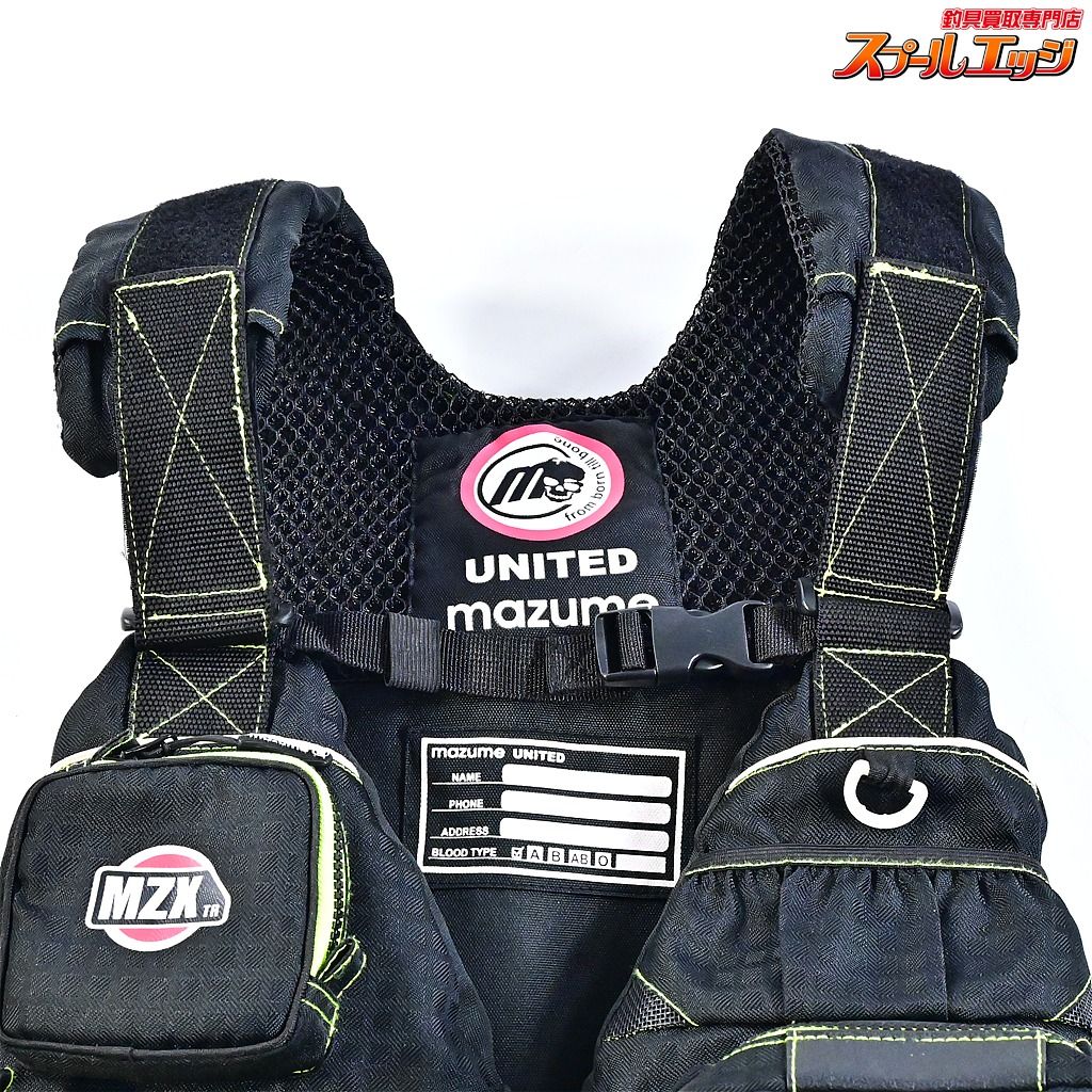 【マズメ】 MZX タイドマニア ライフジャケット MZXLJ-089 ブラックx
