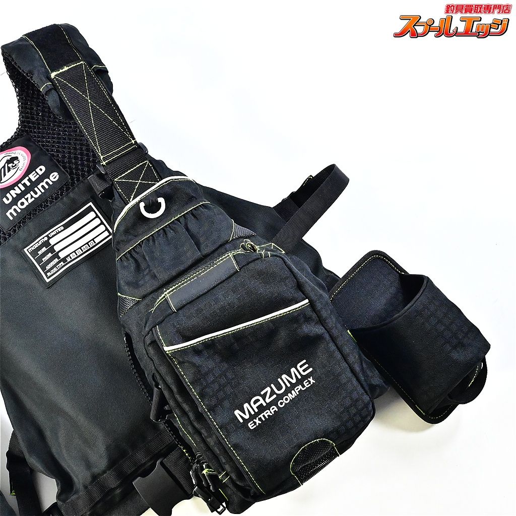 【マズメ】 MZX タイドマニア ライフジャケット MZXLJ-089 ブラックx