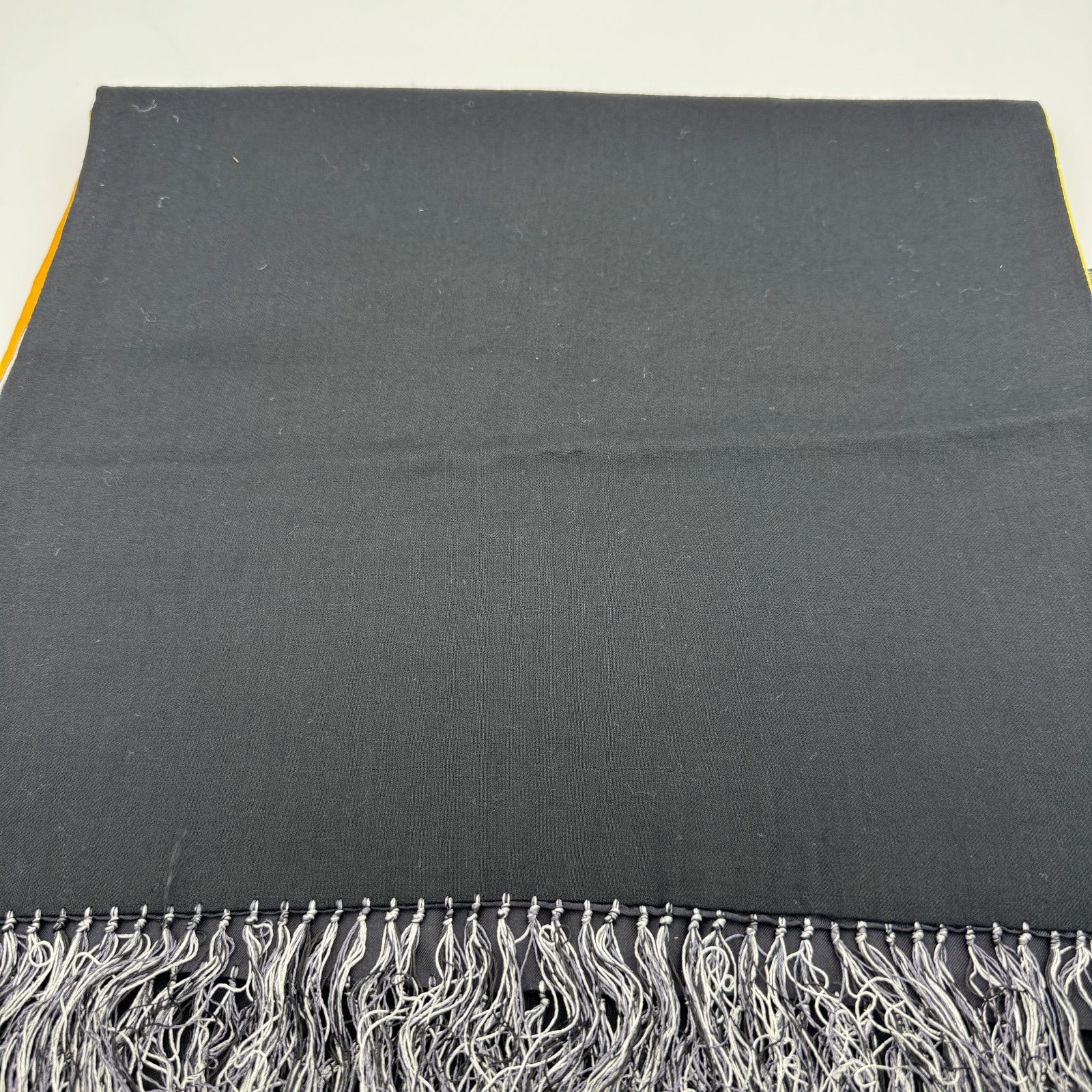 VERSACE ヴェルサーチ スカーフ マフラー フリンジ メデューサ シルク