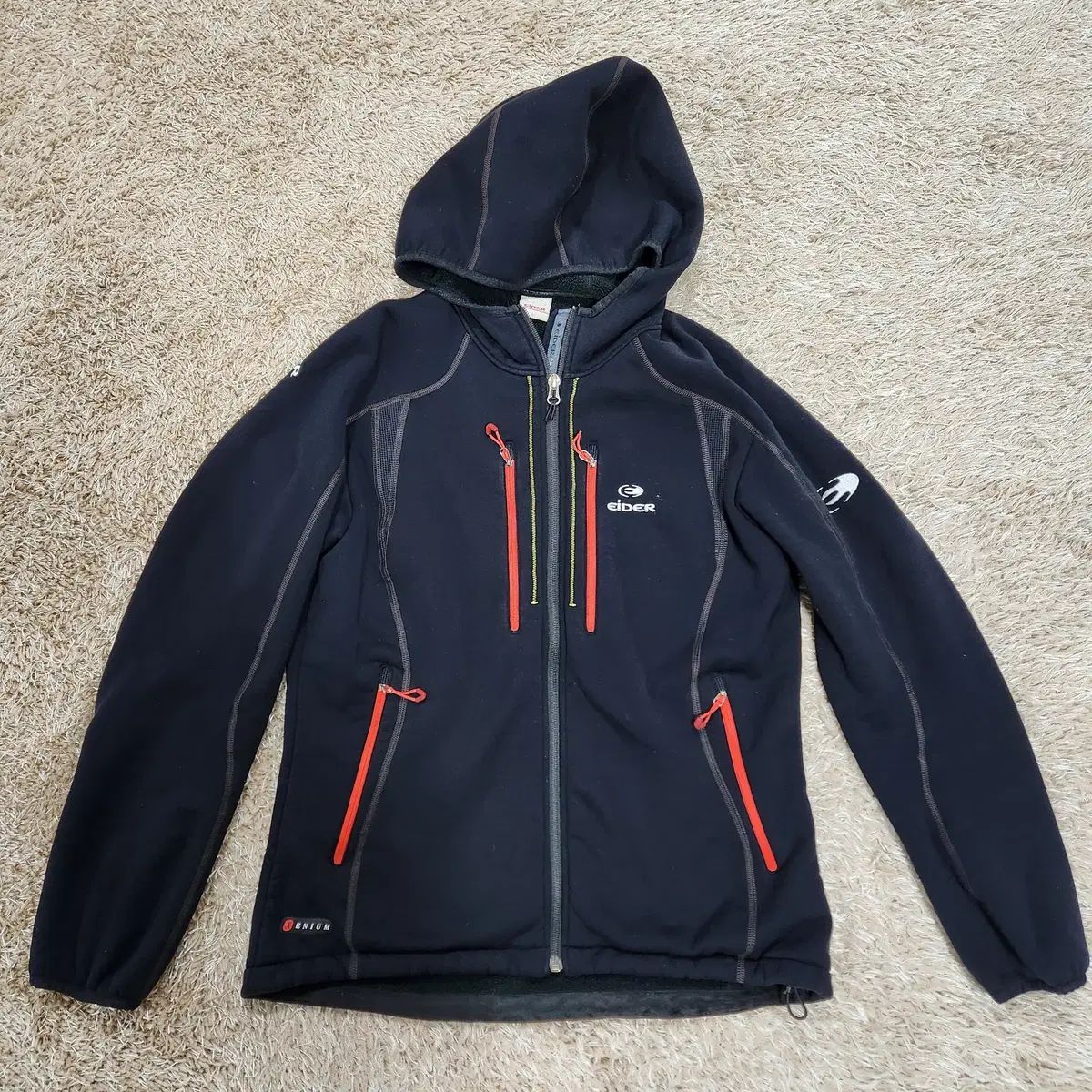 ヴィンテージボックス) アイダー 正規品 起毛 フード ジップアップ