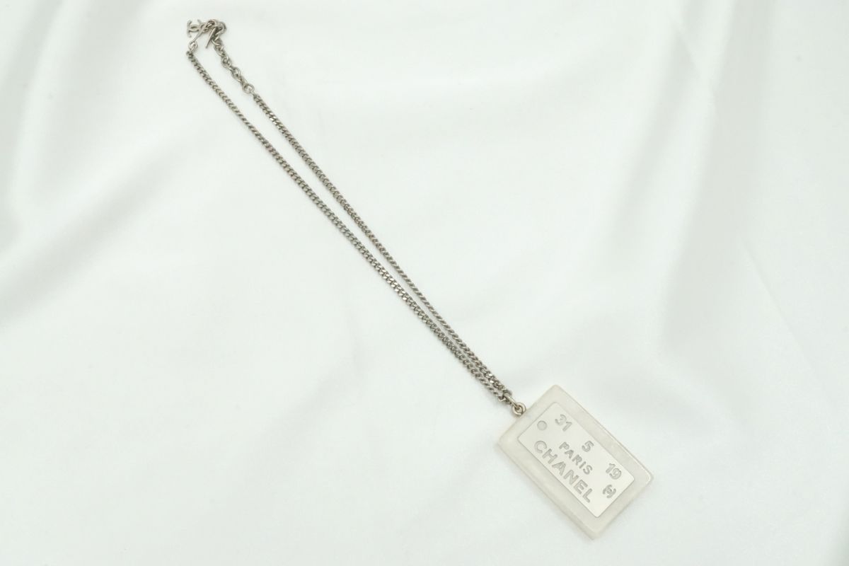 シャネル ロゴプレート ネックレス ペンダント ココマーク 31 5 19