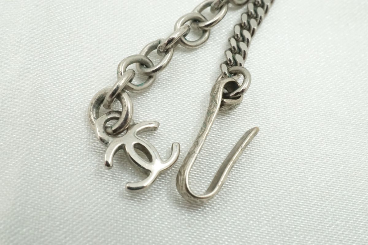 CHANEL プレート型ネックレス 31 5 19 CHANEL シャネル ロゴ プレート