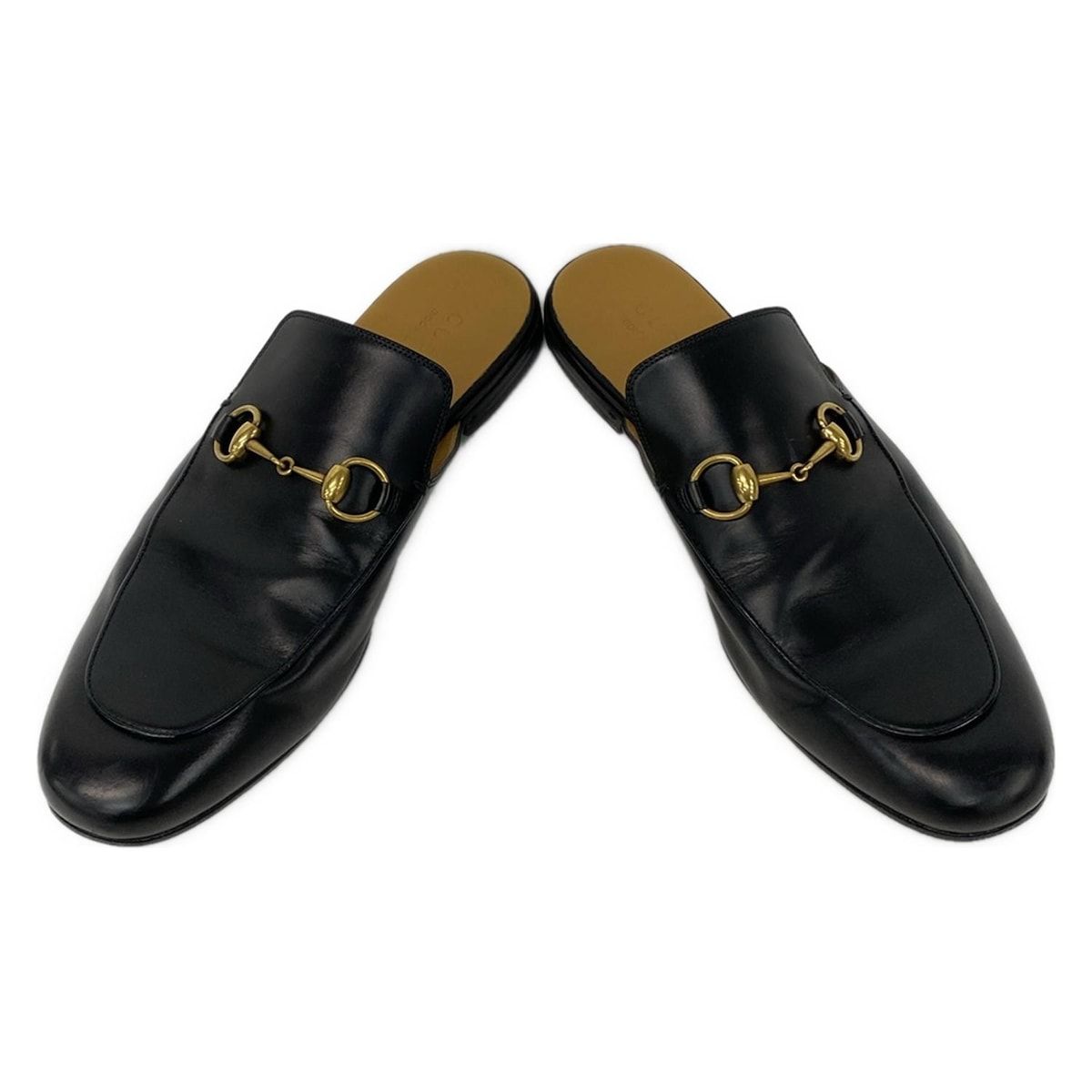 GUCCI(グッチ) サンダル 10 メンズ - 426219 黒 ホースビット レザー