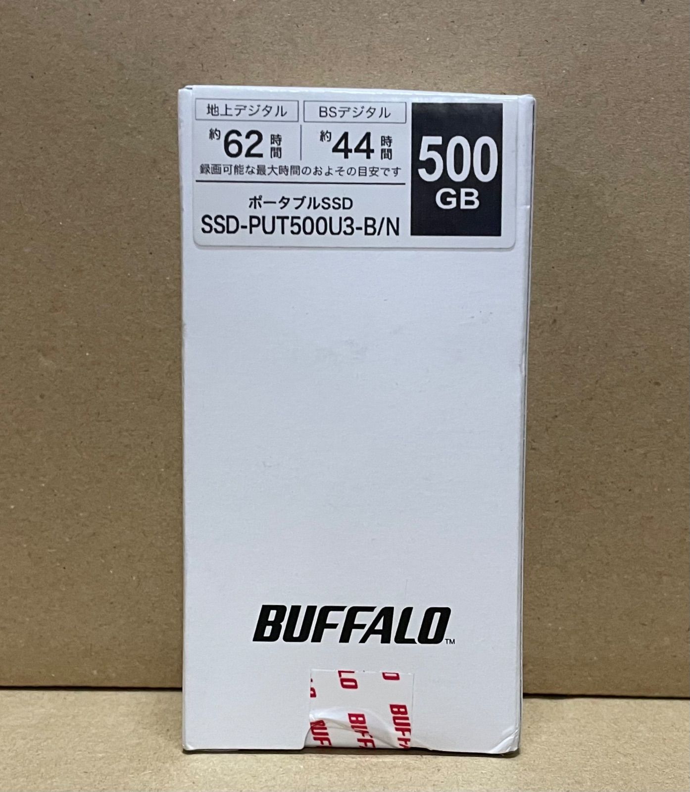 新品未開封 BUFFALO SSD-PUT500U3-B⁄N 500GB Buffalo 500GB SSD-PUT