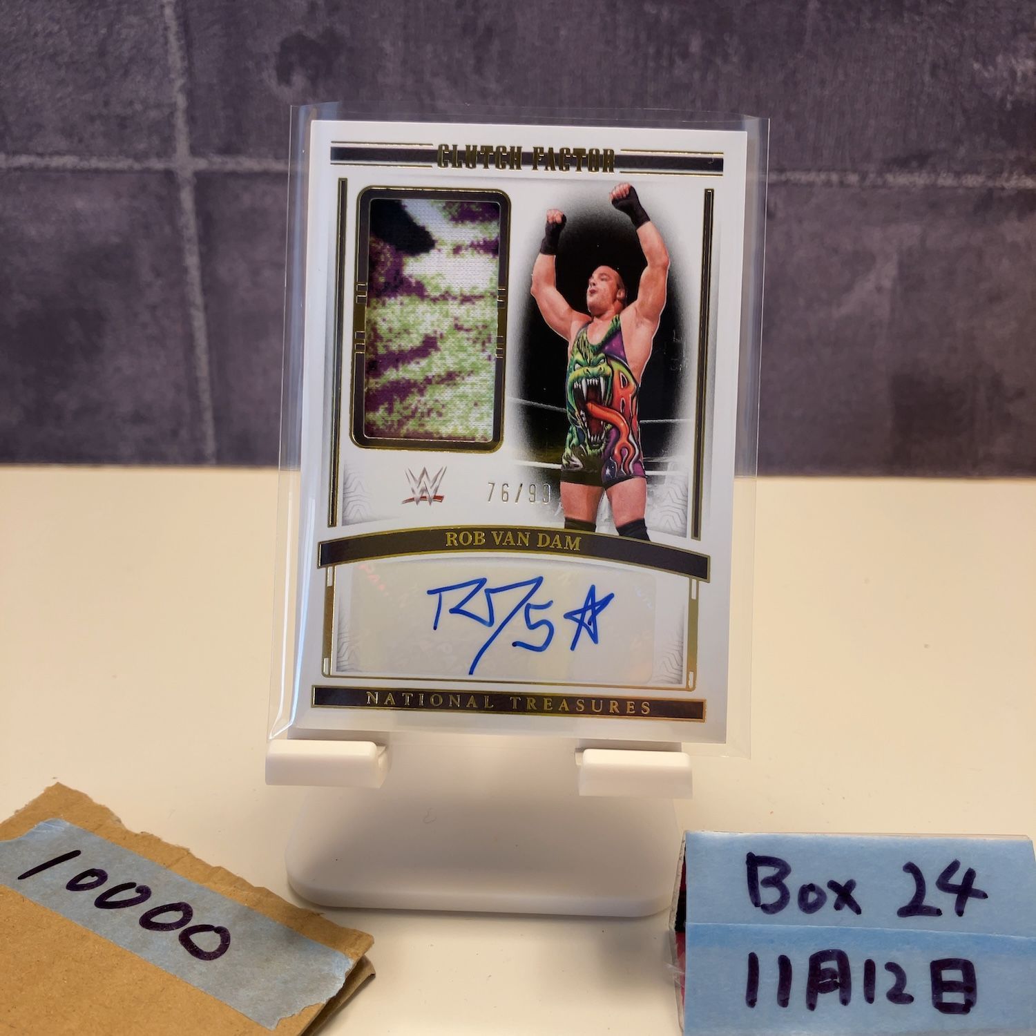 2024 Panini National Treasures Rob Van Dam 76/99 直筆サインカード