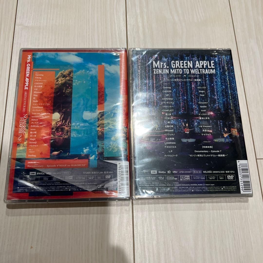 新品、未開封】Mrs. GREEN APPLE ライブDVD 2枚セット - メルカリ