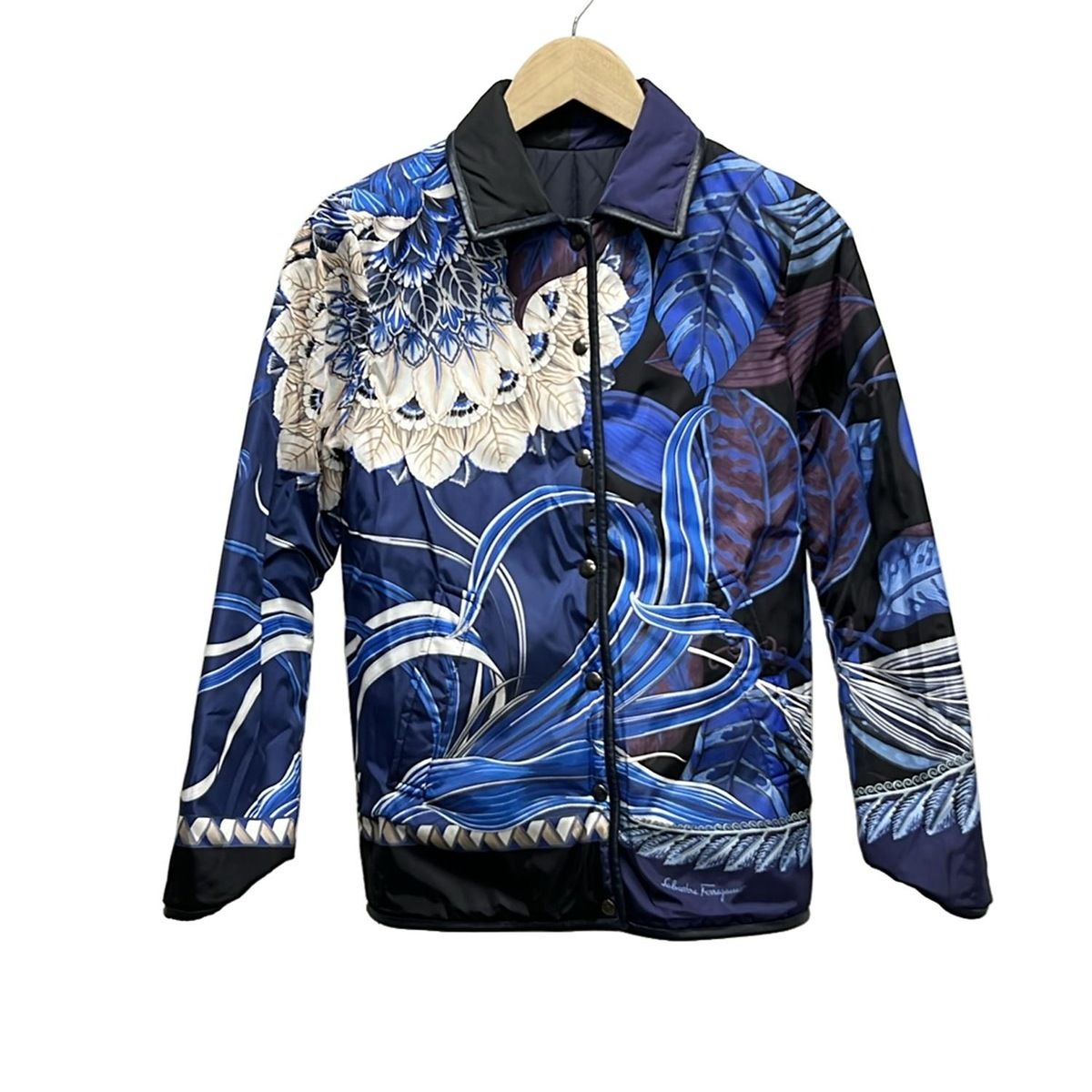 サルバトーレ・フェラガモ 「レオパードプリント 」ブルゾン サルバトーレフェラガモ ブルゾン サイズ38 S レディース美品